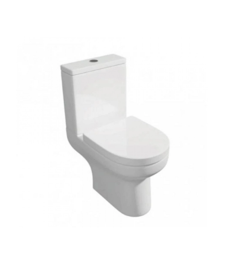 KV Bijoux Close Coupled Open Back Toilet with Soft Close Seat