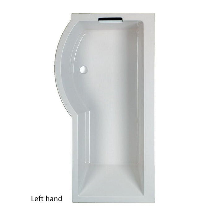 Carron Celsius 1700mm P-Shape Shower Bath - Left Hand