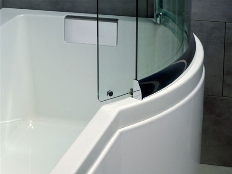 Carron Celsius 1700mm P-Shape Shower Bath - Left/Right Hand
