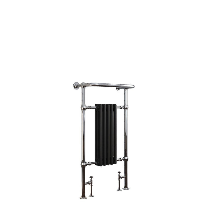SENA Chilmark 960mm Traditional Towel Radiator - Chrome & Black