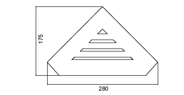 Banyetti Primo Corner Shelf - Chrome