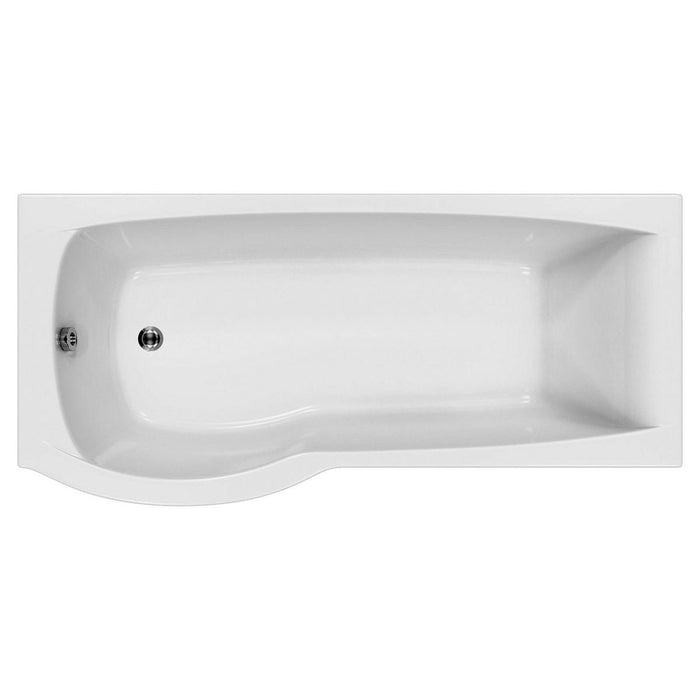 Carron Delta 1700mm P-Shaped Shower Bath - Left Hand