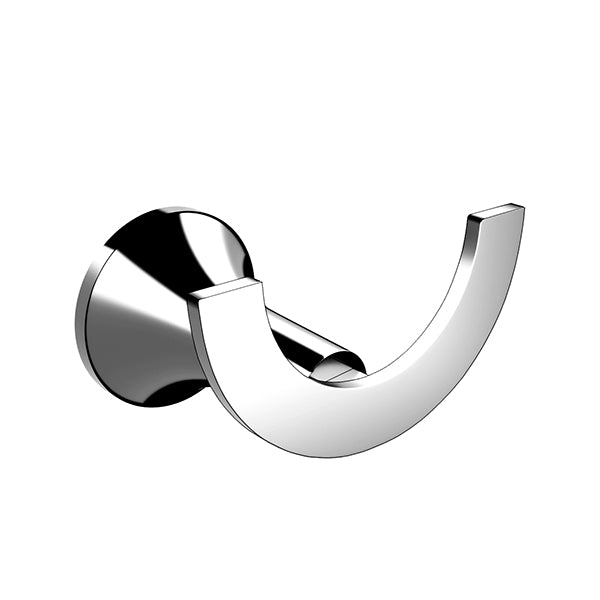 Banyetti Ariano Round Double Robe Hook - Chrome