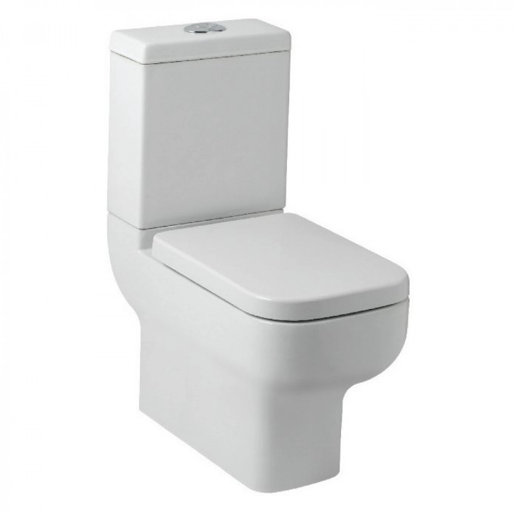 KV Options 600 Close Coupled Open Back Toilet with Soft Cose Seat