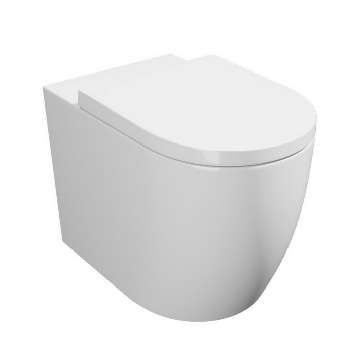KV Genoa Round Back to Wall WC Pan with Soft Close Seat