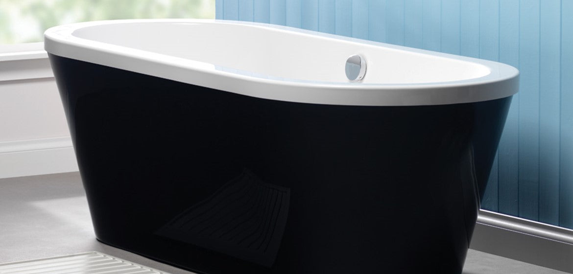 Carron Halycon Oval 1750mm x 800mm Freestanding Bath - Choose Colour