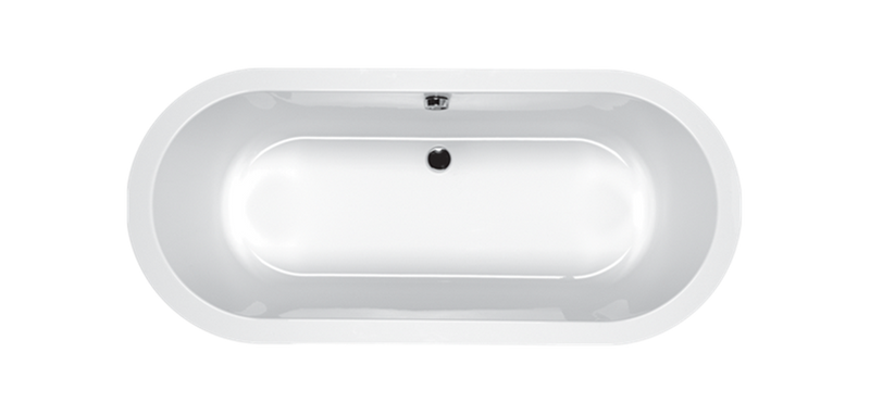 Carron Halycon Oval 1750mm x 800mm Freestanding Bath - Choose Colour