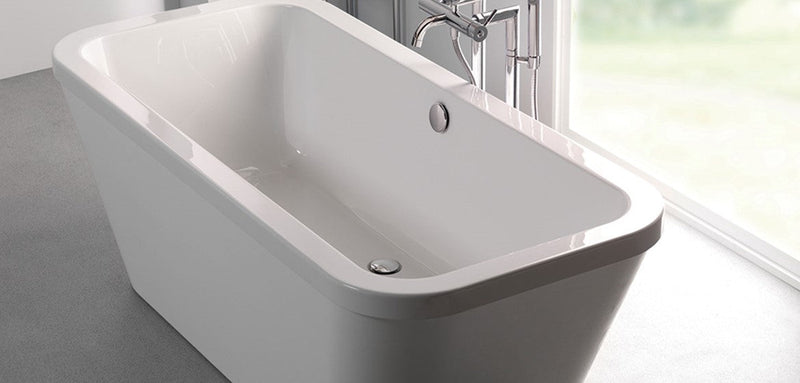 Carron Halycon Square 1750mm x 800mm Freestanding Bath - White