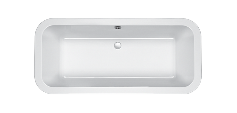 Carron Halycon Square 1750mm x 800mm Freestanding Bath - White