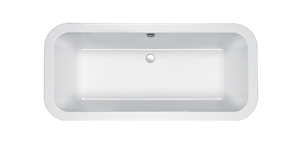 Carron Halycon Square 1750mm x 800mm Freestanding Bath - White