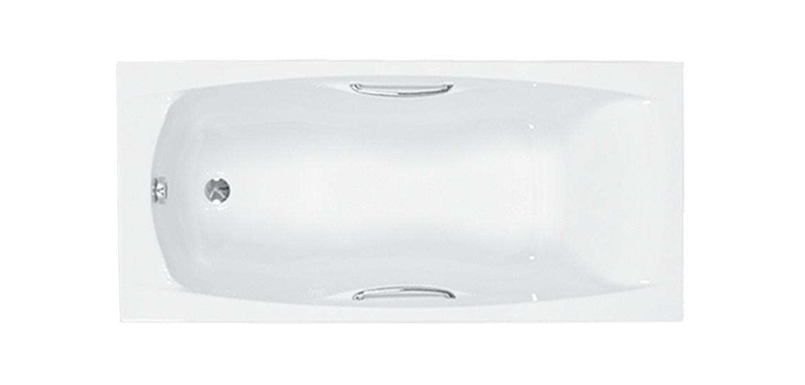 Carron Imperial Twin Grip 1675  x 700mm Single Ended Bath