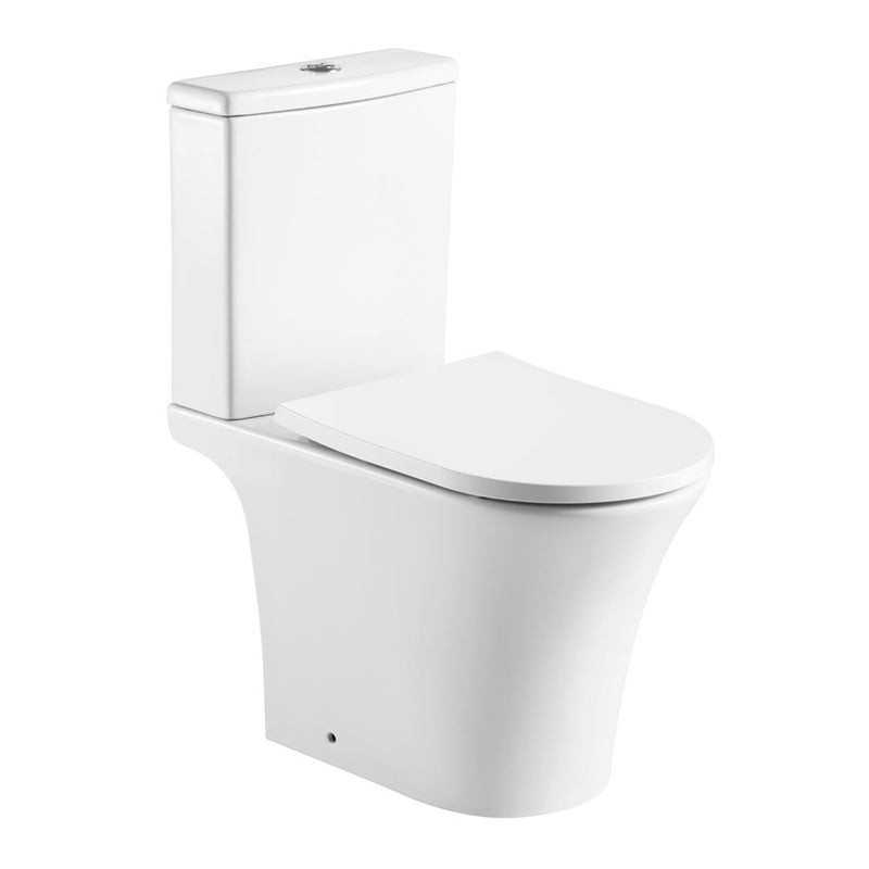 KV Kameo Close Coupled Open Back Toilet with Soft Close Seat