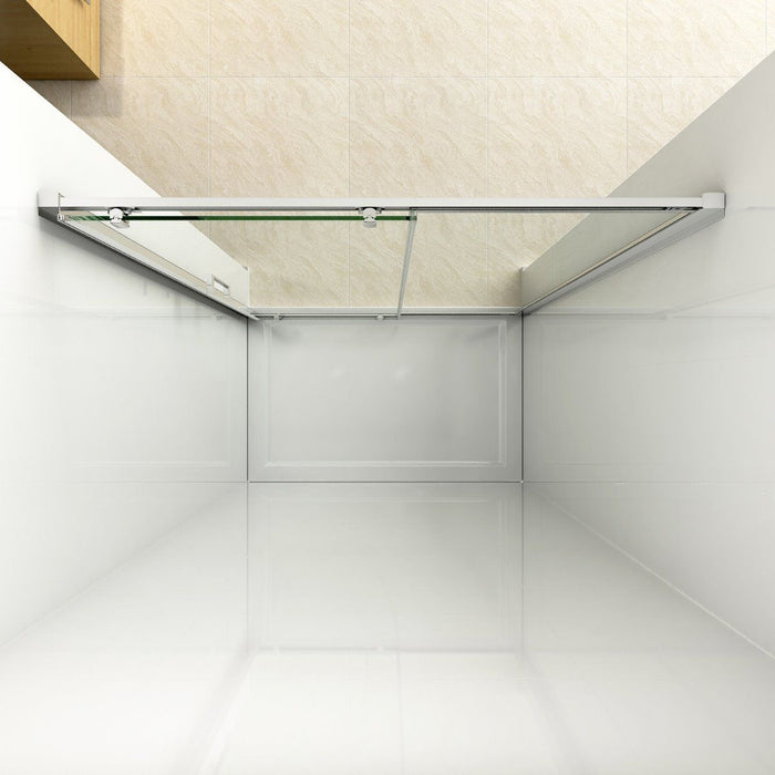 Linea 1600 Sliding Shower Door 8mm Clear Glass  - Chrome