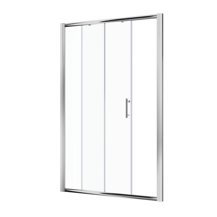 Linea 1000 Sliding Shower Door 6mm Clear Glass  - Chrome