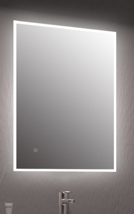 Alan T Carr Marley 800 x 600 Backlit LED Mirror with Demister & Shaver Socket