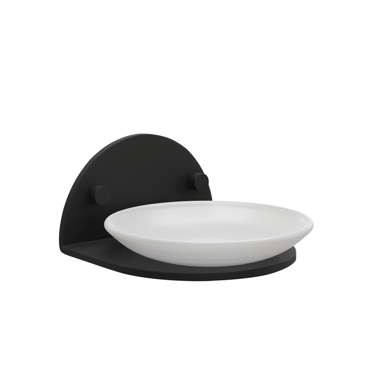 Banyetti Milan Noir Soap Dish Holder - Matt Black
