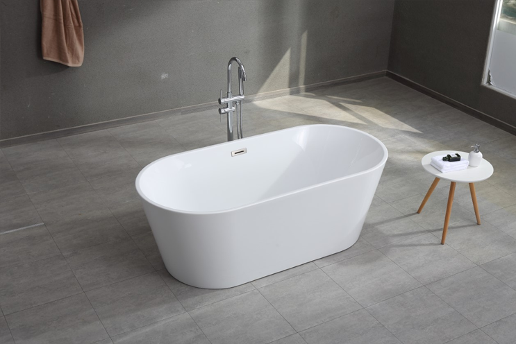 Banyetti Optimus 1700 x 800 Freestanding Acrylic Bath - White