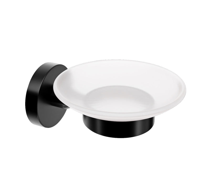 Banyetti Nero Noir Round Soap Dish - Matt Black