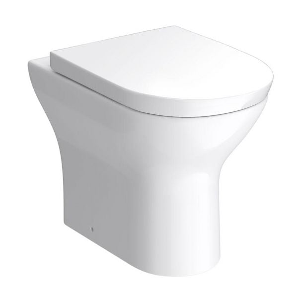 Kartell KVIT Project Round Back to Wall WC Pan with Soft Close Seat