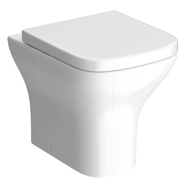 KV Project Square Back to Wall WC Pan with Soft Close Seat