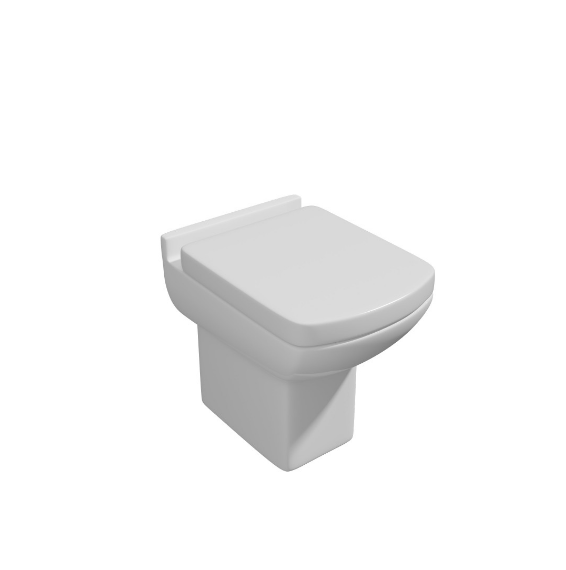 Kartell KVIT Pure Back to Wall WC Pan with Soft Close Seat