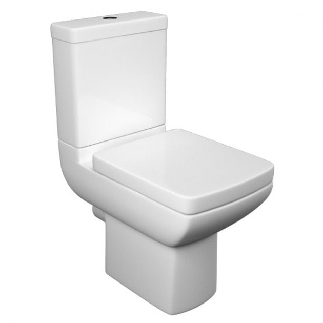 Kartell KVIT Pure Close Coupled Open Back WC Pan with Soft Cose Seat