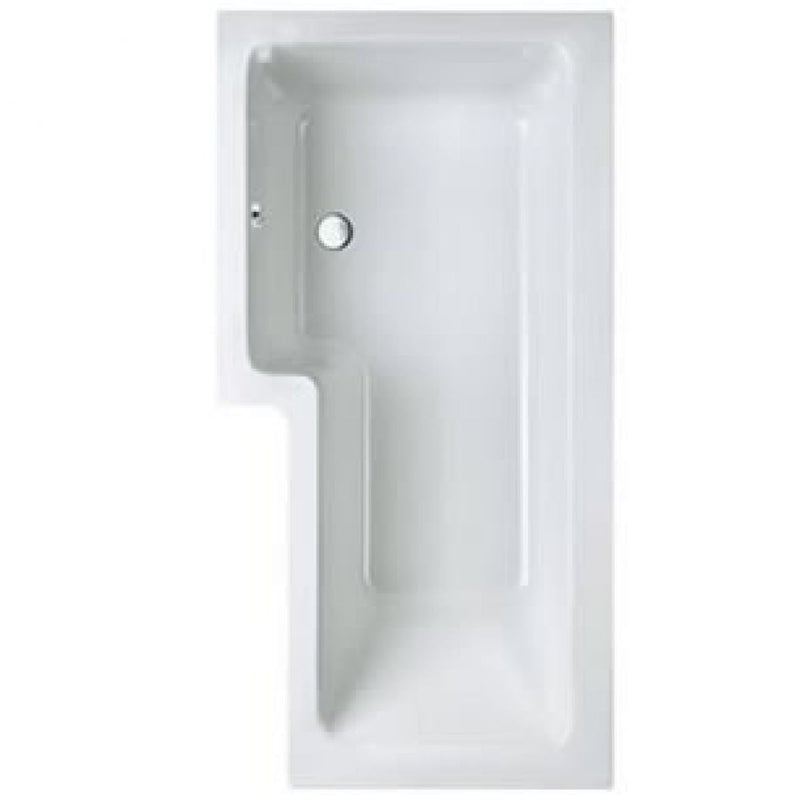 Carron Quantum L-Shaped Square Shower Bath - Select Size/Hand