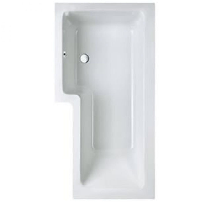 Carron Quantum 1500mm L-Shaped Square Shower Bath - Left Hand