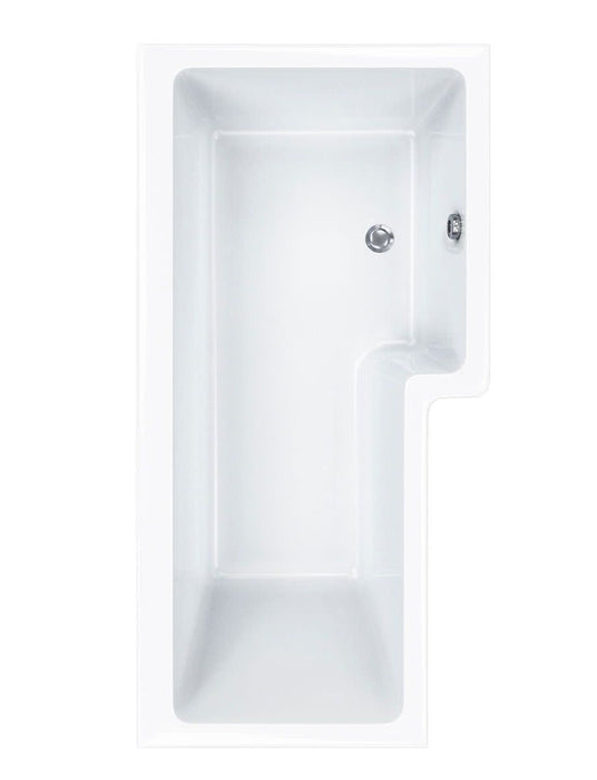 Carron Quantum 1500mm L-Shaped Square Shower Bath - Right Hand