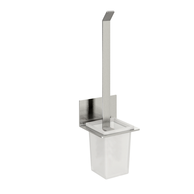 Banyetti Rimini Toilet Brush Holder - Brushed Nickel