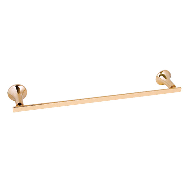 Banyetti Ariano Round 500mm Single Towel Rail - Polished Gold