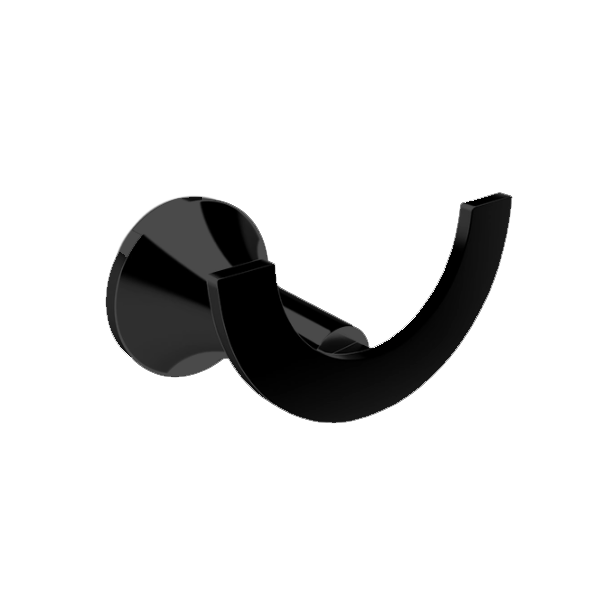 Banyetti Ariano Round Double Robe Hook - Matt Black