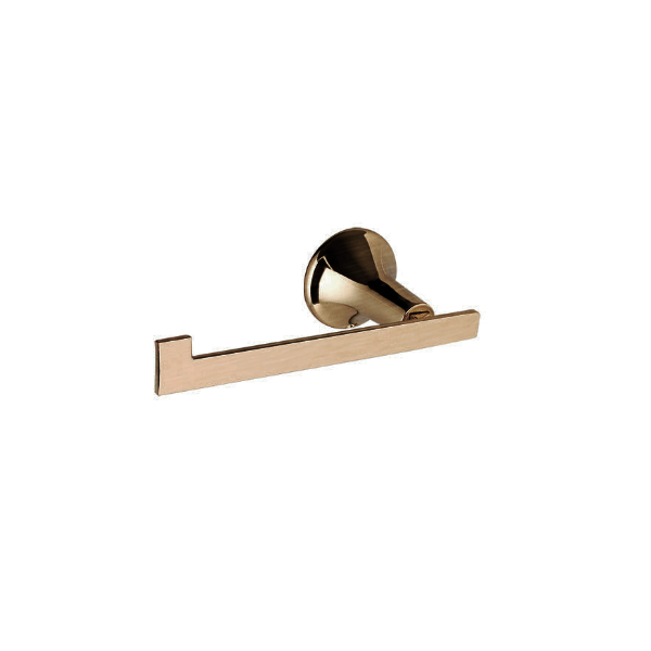 Banyetti Ariano Round Toilet Roll Holder - Brushed Brass