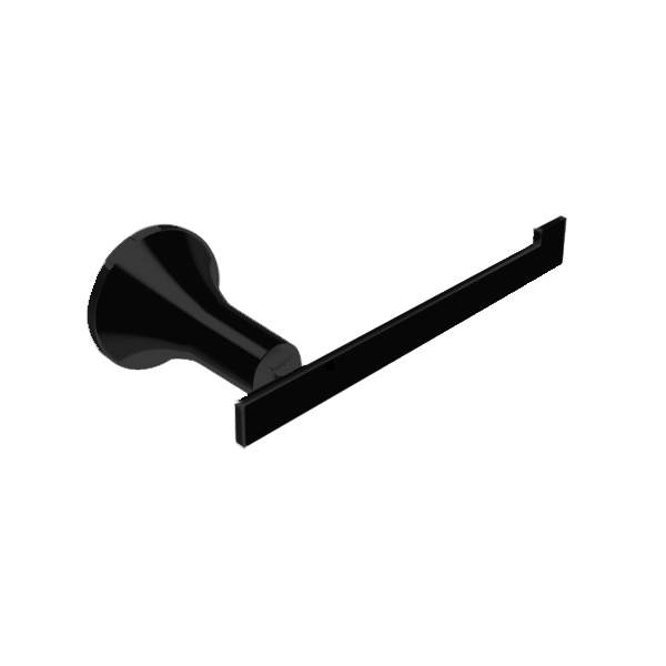 Banyetti Ariano Round Toilet Roll Holder - Matt Black