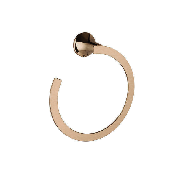 Banyetti Ariano Round Towel Ring - Brushed Brass