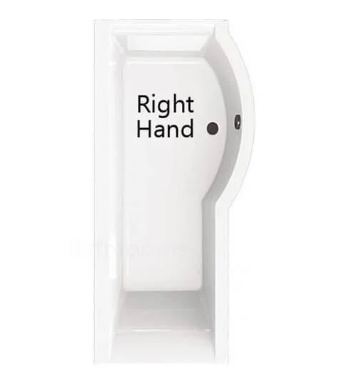 Carron Urban P-Shape Shower Bath - Select Size/Hand