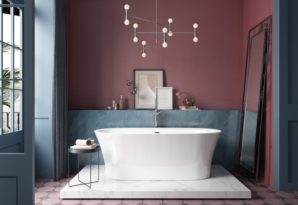 Charlotte Edwards Luna 1700 x 800 Freestanding Bath - Gloss White