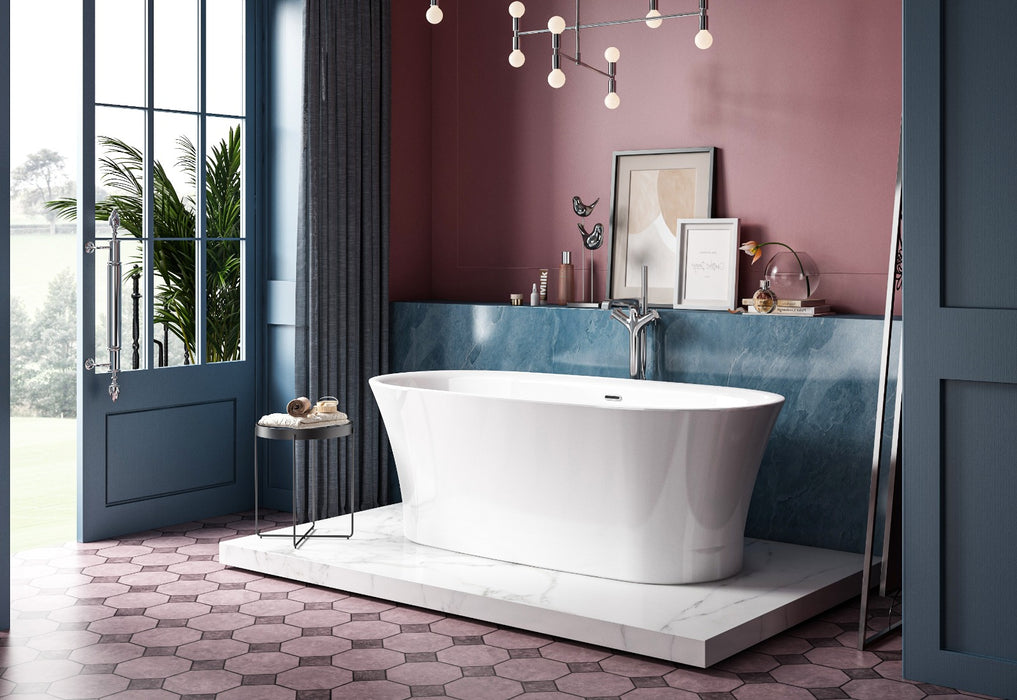 Charlotte Edwards Luna 1700 x 800 Freestanding Bath - Gloss White