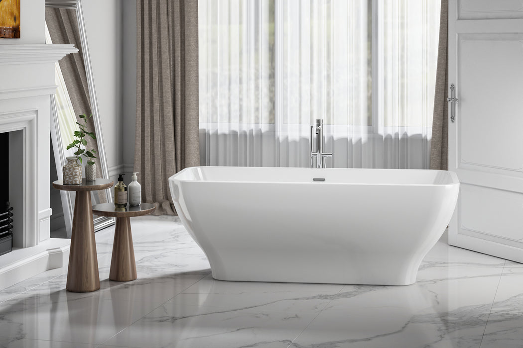 Charlotte Edwards Thebe 1700 x 750 Freestanding Bath - Gloss White
